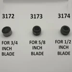 Different size plain rollers for roller style guides