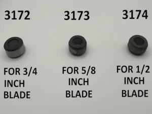 Different size plain rollers for roller style guides
