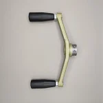 top down view of the 3 part handle for Startrite tilt arbour table saws