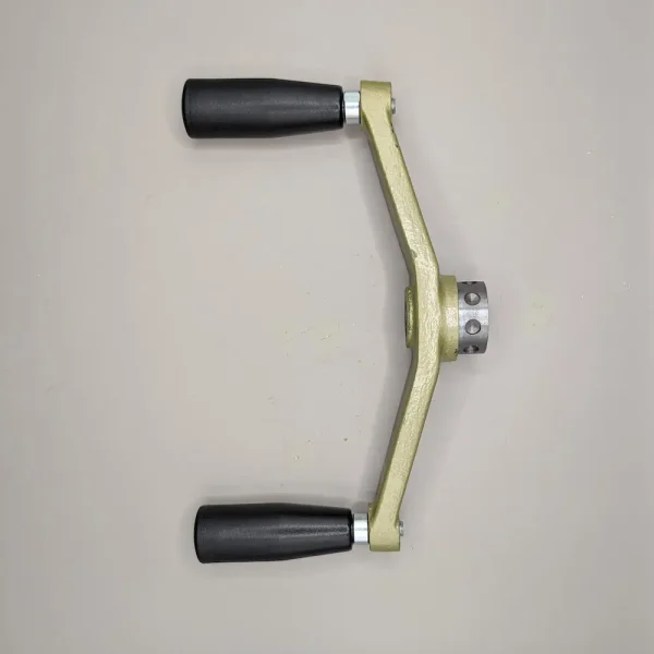 top down view of the 3 part handle for Startrite tilt arbour table saws