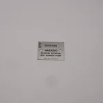 Instruction plate spare for a Startrite Hydraulic pump