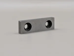 Fixed shear knife for Startrite blade welders. Counter-sunk holes.