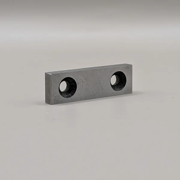 Fixed shear knife for Startrite blade welders. Counter-sunk holes.