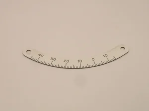 Protractor Scale, used on Startrite industrial bandsaws tilt cradle (502, V500, V900)