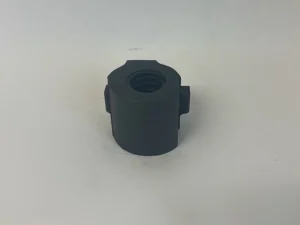 Solid nut for 2 part tenon carrier and nut system.