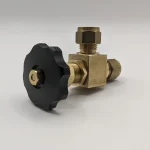 Wade WVA3/B/16 compatible panel mounting brass needle valve. Original part is now obsolete
