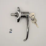 'L' shape Locking Door Handle with 2 Keys