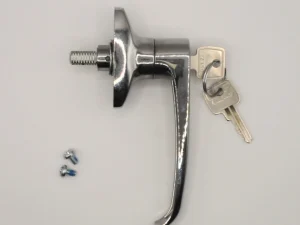 'L' shape Locking Door Handle with 2 Keys