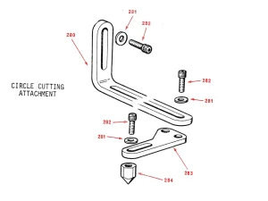 CIRCLE CUTTING ATTACHMENT - Bandit & 12-S