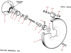 TRACKING BANDWHEEL HUB - Bandit & 12-S