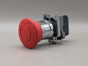 stay in stop button with contact block for Startrite HB bandsaws, both manual & auto models.
