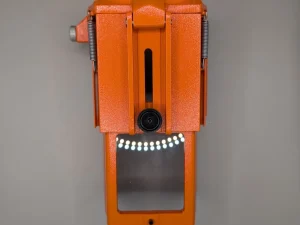 Startrite Mercury 5 Drill guard, with an extendable slide at the lowest position
