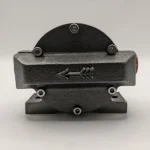 Back view of the belt driven coolant pump for the Startrite MEBA SM250 & SM320