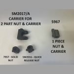 Startrite H250 & H330 (manual models) vice nut options, including 1 piece tenon nut, or the two piece nut & carrier with quick release option