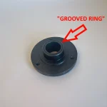 Diagram of the "grooved ring" on Startrite tracking hubs. The grooved ring determines which spares fit the hub.