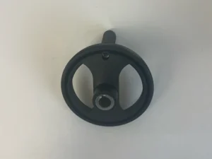5" PLASTIC HANDWHEEL C/W SIDE HANDLE. 5/8" BORE. 3/16 KEYWAY