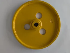 Startrite H & HB drive wheel spare part, made to original specification. painted yellow, its suitable for H330 & HB330 horizontal bandsaws