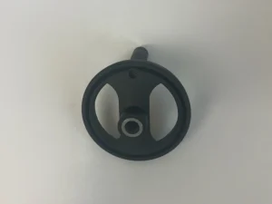 5" PLASTIC HANDWHEEL C/W SIDE HANDLE. 16MM BORE. NO KEYWAY