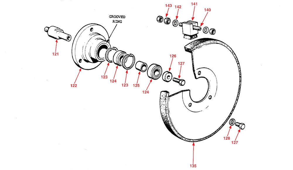 BANDWHEEL HUB (FIXED) - Startrite V/T/R/S