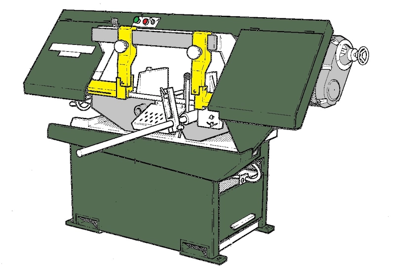 Startrite Horizontal bandsaw diagram
