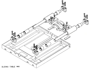 SLIDING TABLE MK2 - GUIDE BAR STYLE (LATE VERSION)