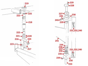SUPPORT ARM & ROLLER - TA1250