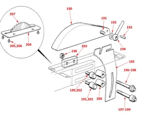 SAW GUARD & RIVING KNIFE - TA145/TA165