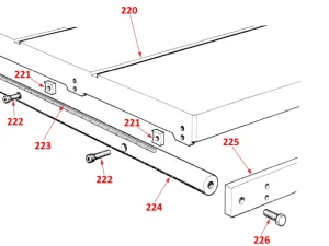 TABLE ASSEMBLY (TA165 ONLY)
