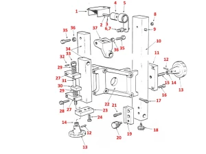 TOP BRACKET - MODELS 14", 20" & 30" ONLY - Startrite V, T, R & S