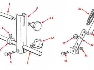 HEAD ADJUSTMENT SPRING & STOCK STOP - H175