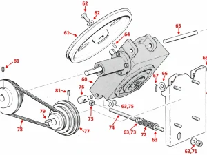 MOTOR PLATFORM & DRIVE BANDWHEEL - H200