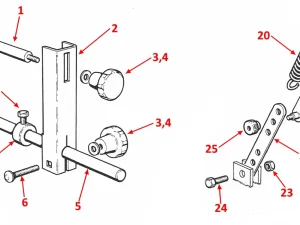 HEAD ADJUSTMENT SPRING & STOCK STOP - H200