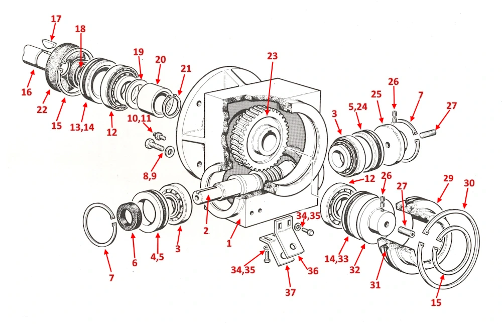 STARTRITE GEARBOX SM1255 / SM1256 - H225