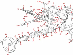 APRON – BLADE HEIGHT & TILT MECHANISM - TA1250