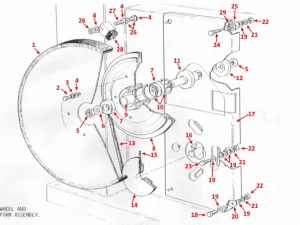 LOWER BANDWHEEL & MOTOR PLATFORM - 502