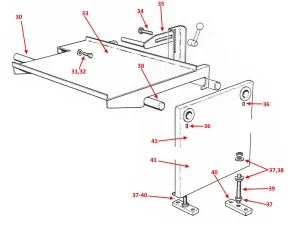 DISCHARGE TRAY (MANUAL ONLY) - H250/H280/H330