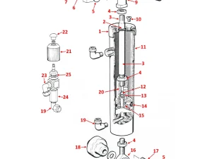 HYDRAULIC CYLINDER (MANUAL ONLY) - H250/H280/H330