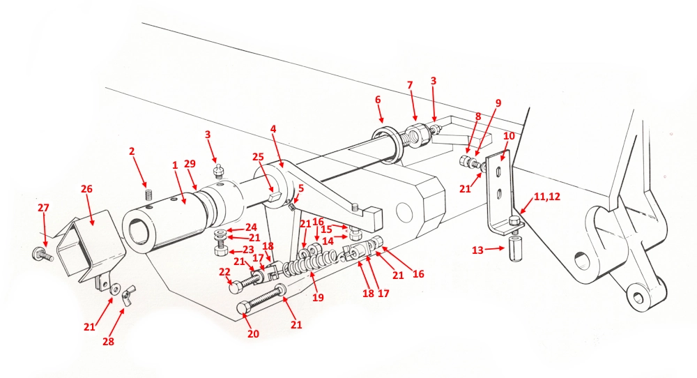 Startrite H250-H330 Swing away assembly Parts Diagram