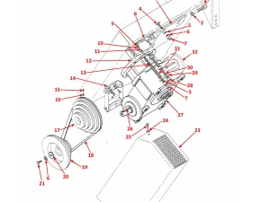 5 SPEED PULLEY DRIVE, MOTOR PLATFORM & BELT GUARD - HB Series