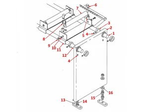 MATERIAL OUTBOARD SUPPORT (AUTO ONLY) - HB Series