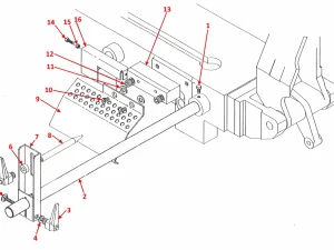 STOCK STOP & MATERIAL FEED OFF ASSEMBLY (MANUAL ONLY) - HB Series