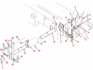 STOCK STOP & SWING AWAY ASSEMBLY (MANUAL ONLY) - HB Series