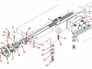 VICE SCREW ASSEMBLY (AUTO ONLY) - HB Series