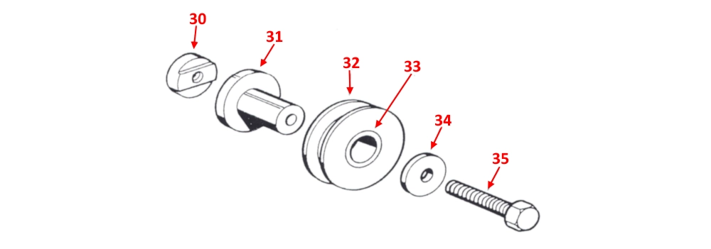 Parts Diagram for a Startrite V900 CHAIN TENSIONER