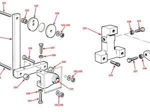 PIVOT & TRACKING BRACKETS - Startrite V, T, R & S
