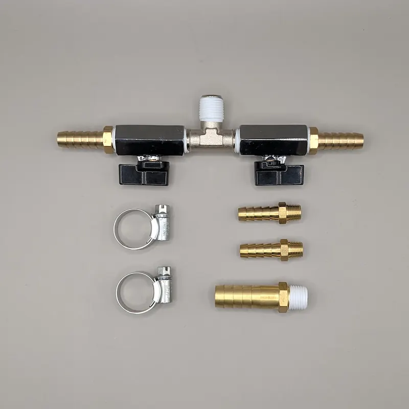 MEBA coolant control kit, used for connecting coolant pipework on the MEBA SM250, and controlling the flow of coolant.