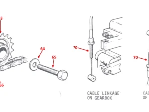 CHAIN TENSIONER & CONTROL CABLE - 316
