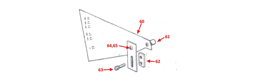 Startrite 316 Tension Indicator spares parts diagram