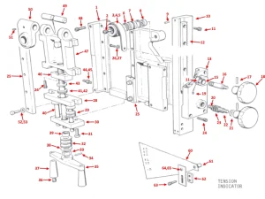 TOP BRACKET & TENSION INDICATOR - 316