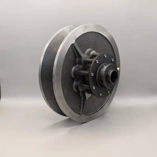 Startrite 316 Auto expanding pulley assembly, found in the 316 gearbox. Back side of the pulley view